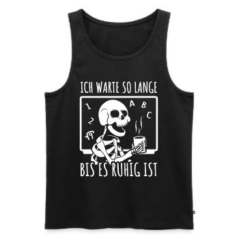 Lehrer Klassenlehrer Grundschullehrer Lehrerin - Männer Premium Bio Tank Top - Schwarz - Vorne - AI Model Male 178 light (178cm)