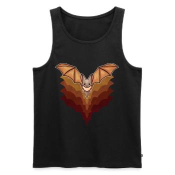 Cute Kawaii Bat Flying Halloween - Men's Premium Organic Tank Top - black - Front - Michal (187cm)