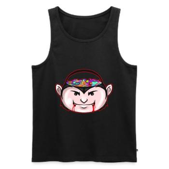 Sweets Bucket Scary Vampire Collecting On - Männer Premium Bio Tank Top - Schwarz - Vorne - AI Model Male 178 light (178cm)