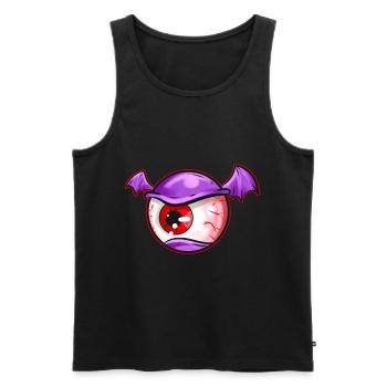 One Eyed Demon One Eye With Tiny Wings Costume - Men's Premium Organic Tank Top - black - Front - AI Model Male 178 light (178cm)