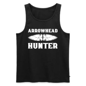 Pfeilspitzenjagd Pfeilspitzen-Jagd Pfeilspitzen-Sa - Männer Premium Bio Tank Top - Schwarz - Vorne - AI Model Male 178 light (178cm)