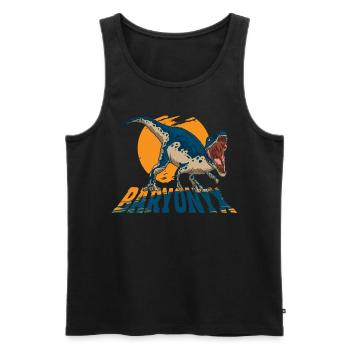 Baryonyx Dino Dino Dinosaurier Saurier Fleischfres - Männer Premium Bio Tank Top - Schwarz - Vorne - AI Model Male 178 light (178cm)