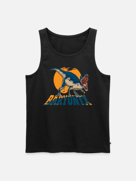 Baryonyx Dinosaur - Men's Premium Organic Tank Top - black