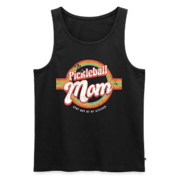 Pickleball Mom Stay Out Of My Kitchen Shirt - Men's Premium Organic Tank Top - black - Front - Michal (187cm)