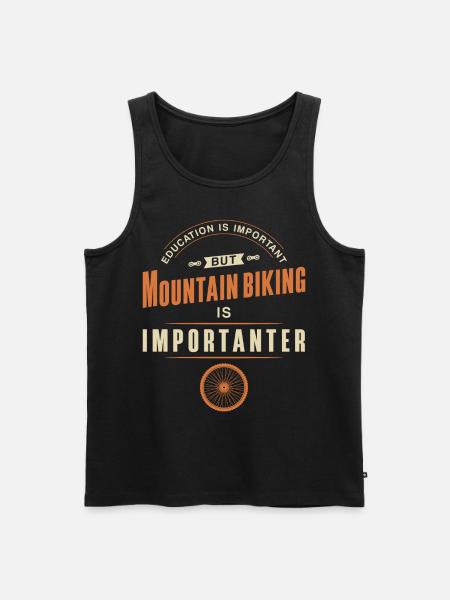 Enduro VTT VTT Équitation - Débardeur bio Premium Homme - noir