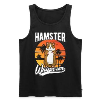Hamster Flüsterer Goldhamster Hamster - Männer Premium Bio Tank Top - Schwarz - Vorne - AI Model Male 178 light (178cm)