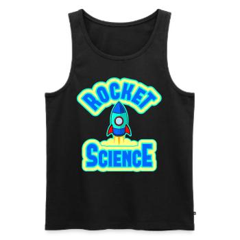 Rocket Science Rocket Science Enfants - Débardeur bio Premium Homme - noir - Devant - AI Model Male 178 light (178cm)