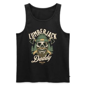 Holzfäller Holzarbeiter Forstwirt Wald - Männer Premium Bio Tank Top - Schwarz - Vorne - AI Model Male 178 light (178cm)
