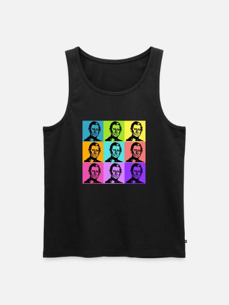 King Charles Colours - Men's Premium Organic Tank Top - black