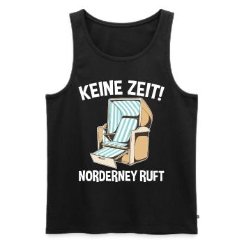 Nordsee Norderney - Männer Premium Bio Tank Top - Schwarz - Vorne - AI Model Male 178 light (178cm)