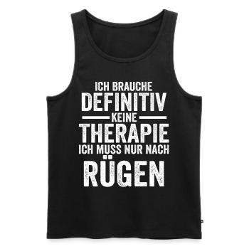 Ostsee Rügen - Männer Premium Bio Tank Top - Schwarz - Vorne - Michal (187cm)