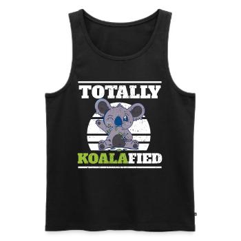 Koala Bear Plume de koala australien - Débardeur bio Premium Homme - noir - Devant - Michal (187cm)