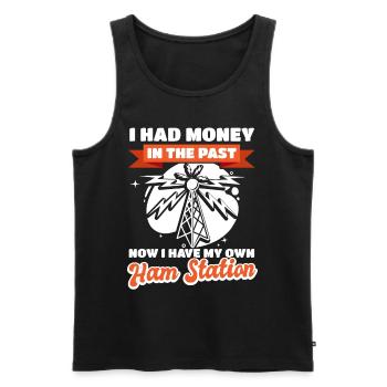 Amateur Administrator My own amateur radio stat - Men's Premium Organic Tank Top - black - Front - AI Model Male 178 light (178cm)
