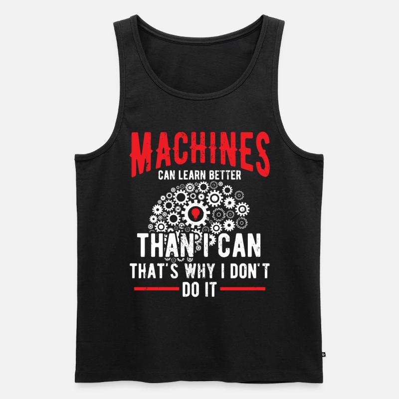 AI Machine Programming Robot Engineer - Men's Premium Organic Tank Top - black