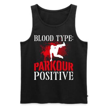 Parkour Free Running Traceur - Männer Premium Bio Tank Top - Schwarz - Vorne - Michal (187cm)