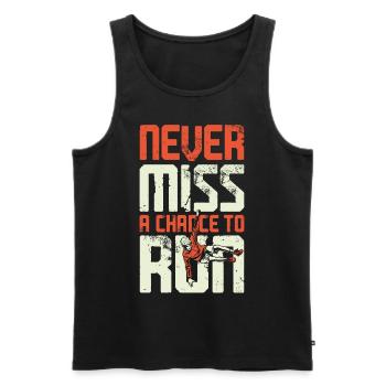 Parkour Free Running Traceur - Männer Premium Bio Tank Top - Schwarz - Vorne - AI Model Male 178 light (178cm)