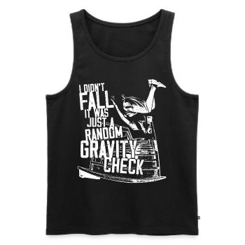 Parkour Free Running Traceur I - Männer Premium Bio Tank Top - Schwarz - Vorne - Michal (187cm)