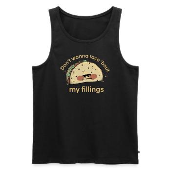 Taco Mexikanische Essen Mexico Tortilla Burrito - Männer Premium Bio Tank Top - Schwarz - Vorne - Michal (187cm)