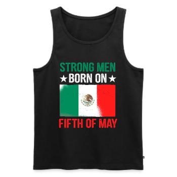 de Mayo 5. Mai Geburtstag Mexiko Patriotisch Mexik - Männer Premium Bio Tank Top - Schwarz - Vorne - Michal (187cm)