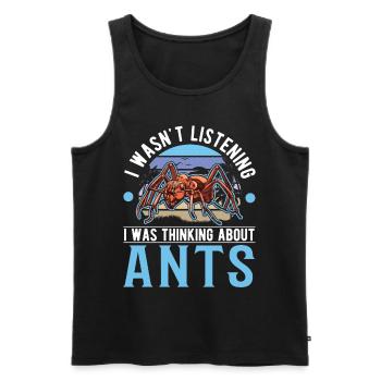 Ants Ant Farm Anthill Fire Ants - Men's Premium Organic Tank Top - black - Front - AI Model Male 178 light (178cm)