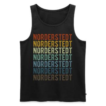 Norderstedt City Retro Vintage - Débardeur bio Premium Homme - noir - Devant - Michal (187cm)