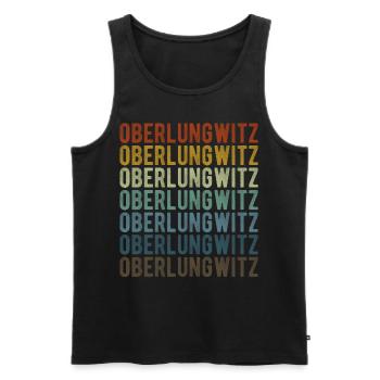Oberlungwitz City Retro Vintage - Débardeur bio Premium Homme - noir - Devant - Michal (187cm)