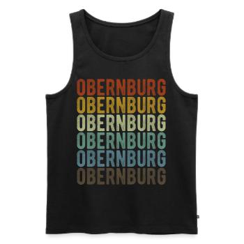 Obernburg City Retro Vintage - Débardeur bio Premium Homme - noir - Devant - Michal (187cm)