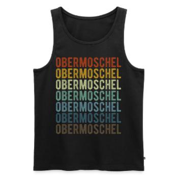 Obermoschel Stadt Retro Vintage - Débardeur bio Premium Homme - noir - Devant - Michal (187cm)