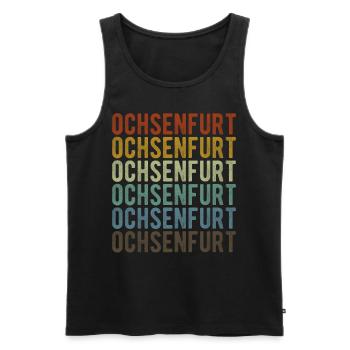 Ochsenfurt City Retro Vintage - Débardeur bio Premium Homme - noir - Devant - Michal (187cm)