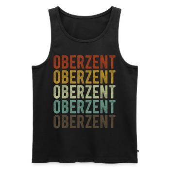 Oberzent Stadt Retro Vintage - Débardeur bio Premium Homme - noir - Devant - Michal (187cm)