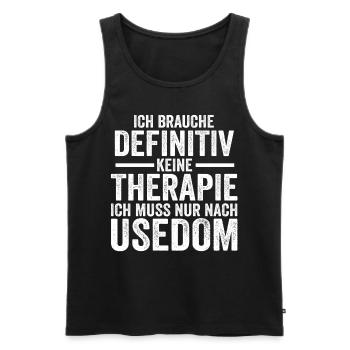 Ostsee Usedom - Männer Premium Bio Tank Top - Schwarz - Vorne - Michal (187cm)