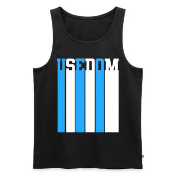 Ostsee Usedom - Männer Premium Bio Tank Top - Schwarz - Vorne - Michal (187cm)