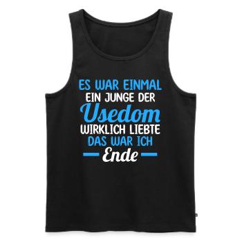 Ostsee Usedom - Männer Premium Bio Tank Top - Schwarz - Vorne - Michal (187cm)