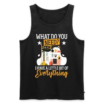 Sammlerstücke Antiquitäten Verkäufer - Männer Premium Bio Tank Top - Schwarz - Vorne - AI Model Male 178 light (178cm)
