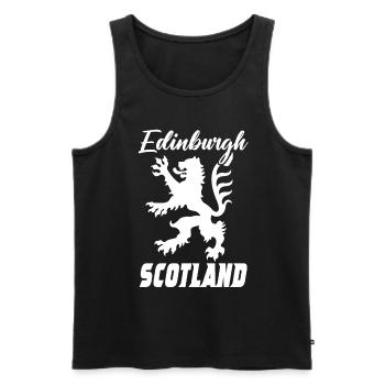 Schottland Edinburgh - Männer Premium Bio Tank Top - Schwarz - Vorne - Michal (187cm)
