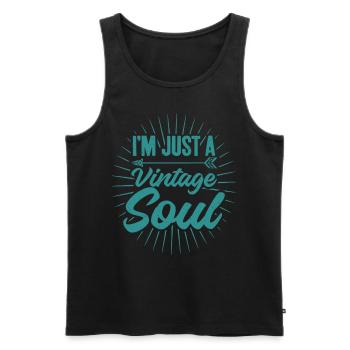 Lovers of Ancient Classical Art - Men's Premium Organic Tank Top - black - Front - Michal (187cm)
