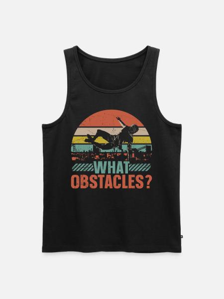 Parkour Free Running Traceur - Men's Premium Organic Tank Top - black