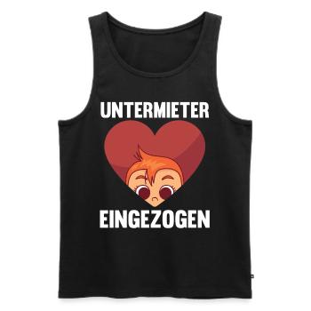 Mutter Schwangerschaft Schwanger Werdende Mama - Männer Premium Bio Tank Top - Schwarz - Vorne - AI Model Male 178 light (178cm)