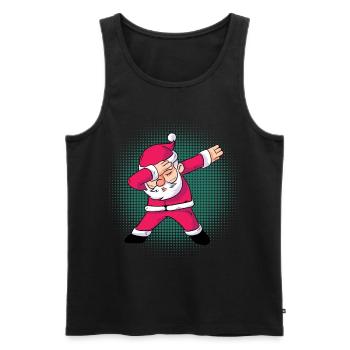 Dabbing Weihnachtsmann Weihnachten Geschenk - Männer Premium Bio Tank Top - Schwarz - Vorne - Michal (187cm)
