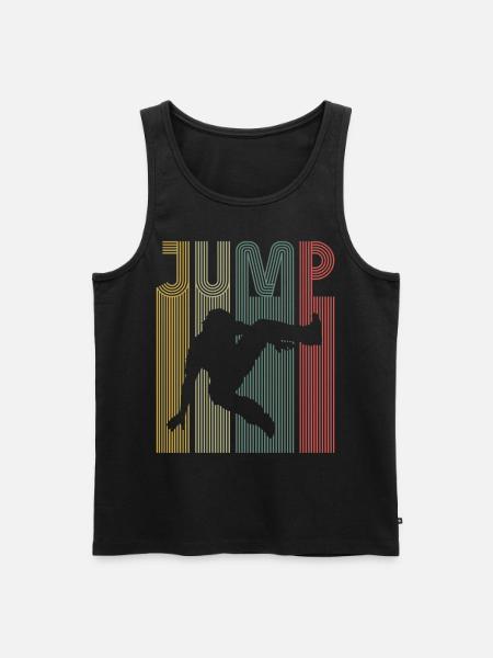 Parkour Free Running Traceur Retro - Débardeur bio Premium Homme - noir