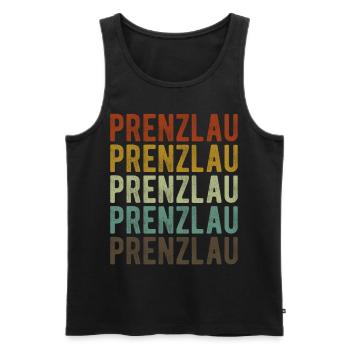 Prenzlau City Retro Vintage - Débardeur bio Premium Homme - noir - Devant - Michal (187cm)