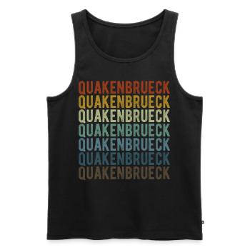 Quakenbrueck City Retro Vintage - Débardeur bio Premium Homme - noir - Devant - Michal (187cm)