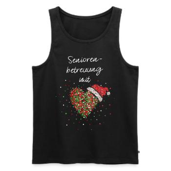Seniorenbetreuung Mit Herz Pflege Wichtelgeschenk - Männer Premium Bio Tank Top - Schwarz - Vorne - Michal (187cm)