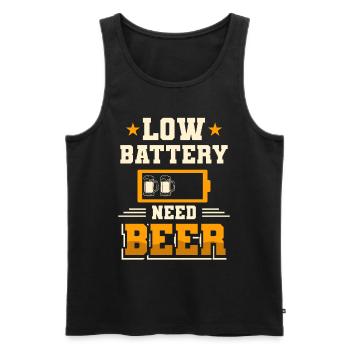 IPA Beer Beer Drinker - Men's Premium Organic Tank Top - black - Front - AI Model Male 178 light (178cm)