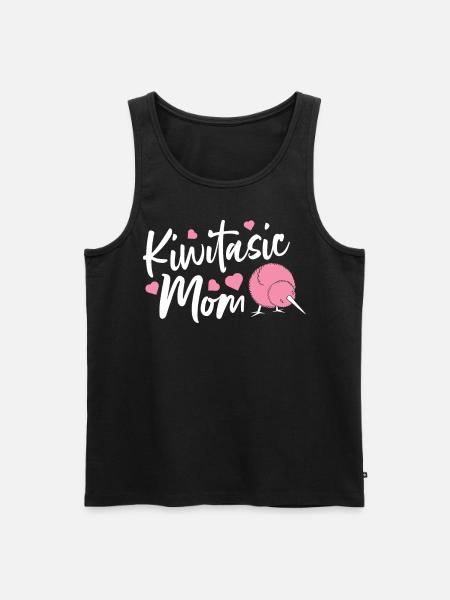 Kiwi Mama - Männer Premium Bio Tank Top - Schwarz
