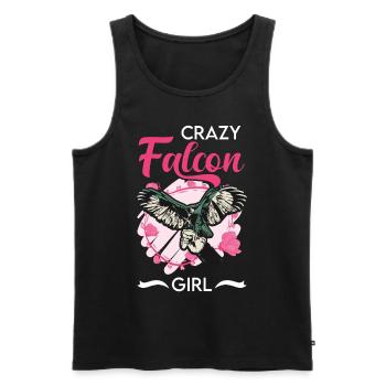 Crazy Falcon Girl Falken Mädchen - Débardeur bio Premium Homme - noir - Devant - Michal (187cm)