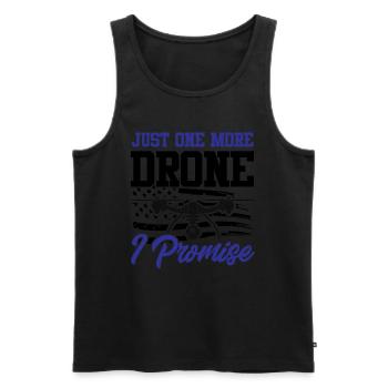 Pilote Quadcopter RC Avion Flying Expert - Débardeur bio Premium Homme - noir - Devant - Michal (187cm)