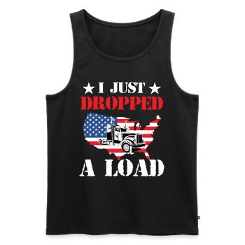 Fahrzeug Ich habe gerade eine Ladung abgeworfen Pa - Männer Premium Bio Tank Top - Schwarz - Vorne - AI Model Male 178 light (178cm)