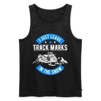 Snowmobiling Snowmobiling Snowmobilists Snow lovers - Men's Premium Organic Tank Top - black - Front - Michal (187cm)