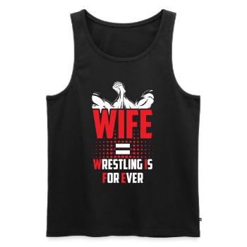 Wrestling Grappling Wrestler - Men's Premium Organic Tank Top - black - Front - Michal (187cm)
